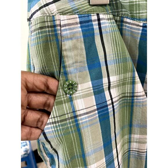 Izod Green/Blue/White Plaid Skort  - Size 14 (EUC) - Picture 3 of 9